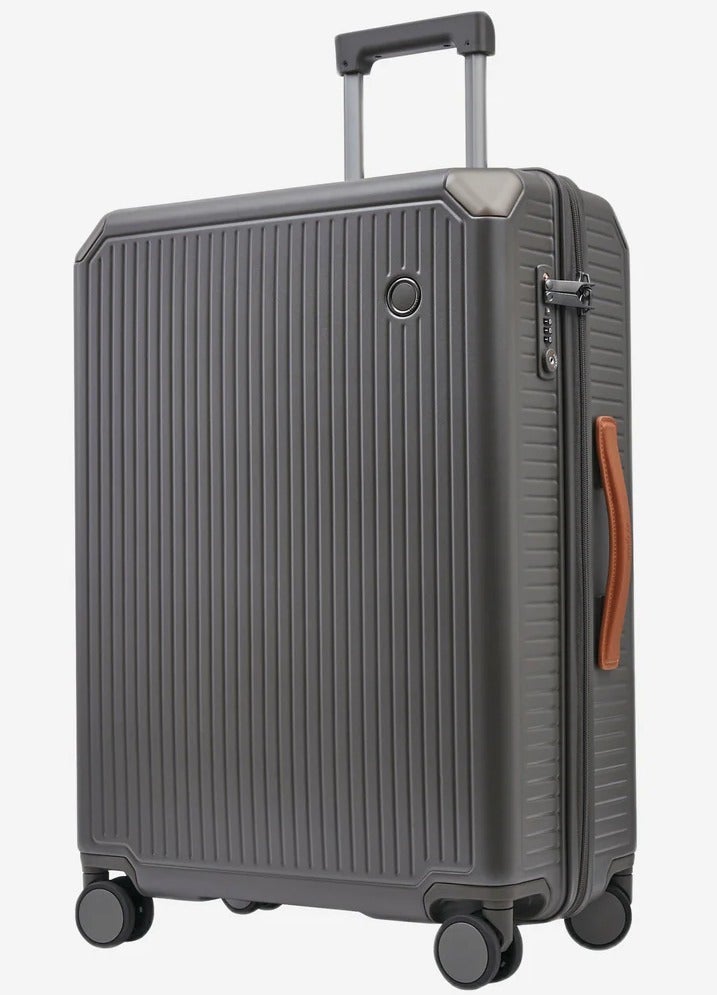 Echolac Shogun 56 Cm Hardcase 4-Double Wheeled Cabin Luggage Trolley Case - Grey - Image 2